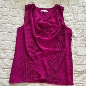 CAbi Fuschia Brilliant Blouse Size Medium